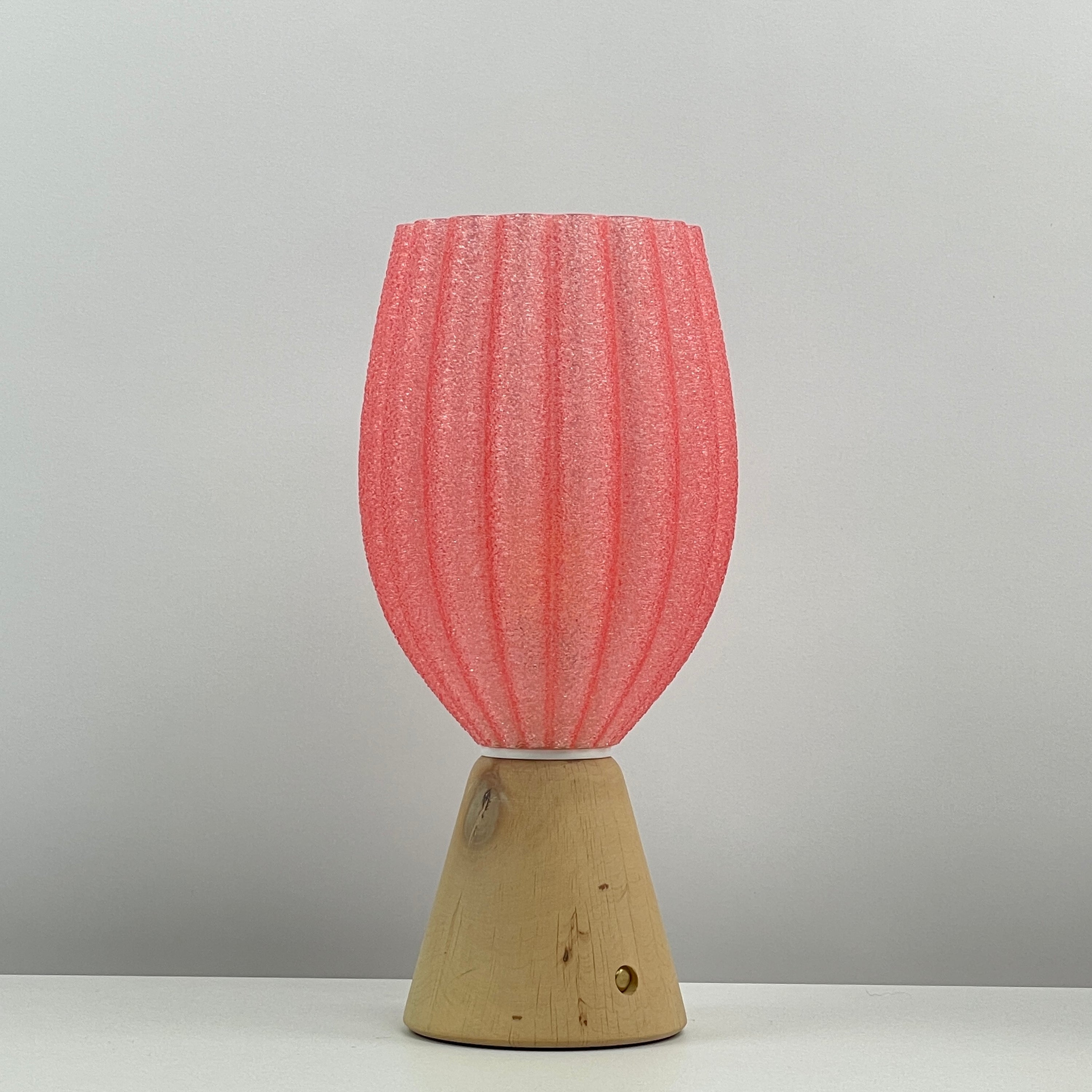 KuvaLight_Rechargeable_Tulp_Light_Pink-_Frosted_Natural_Wood_Base_OFF