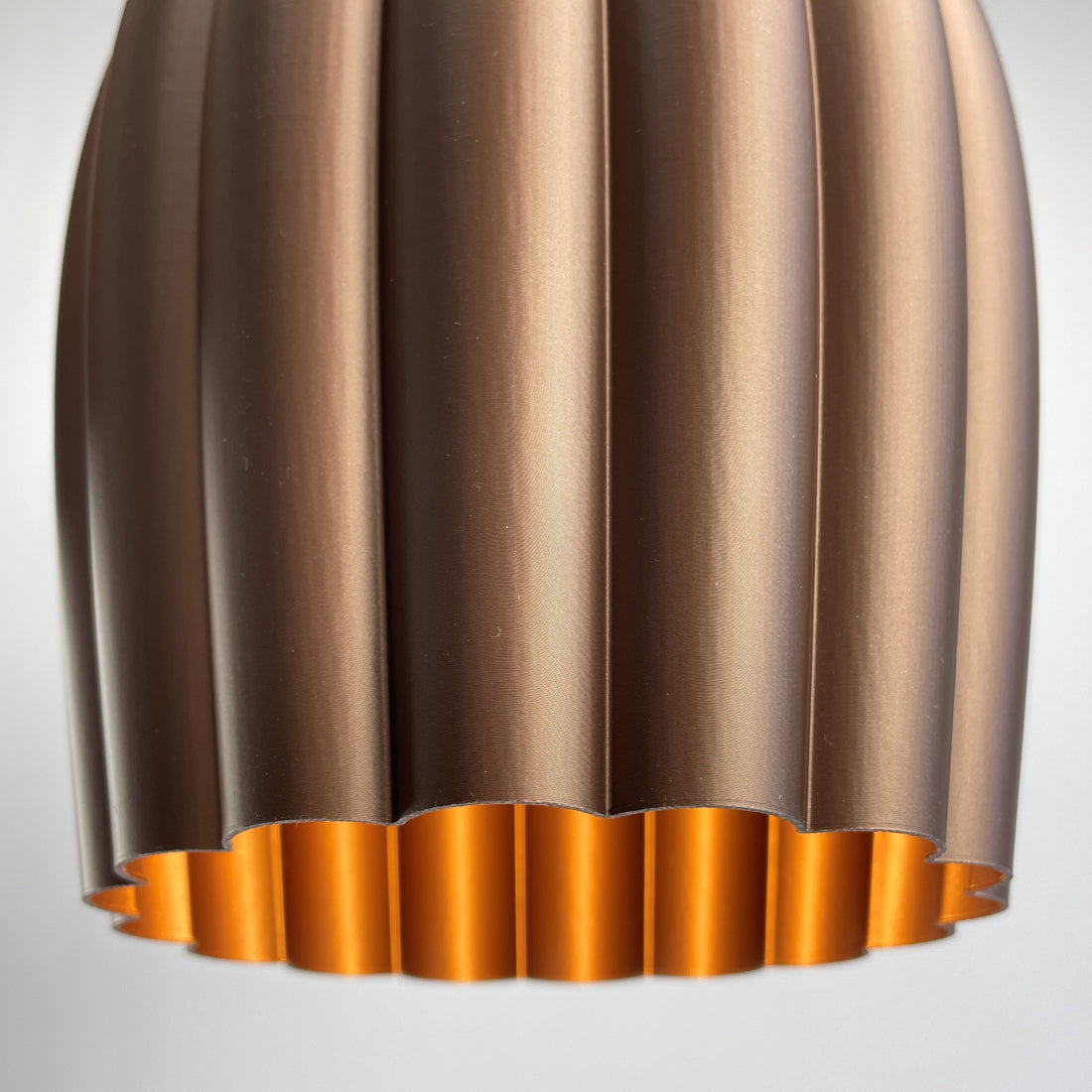 KuvaLight Art Deco Tulp Hanglamp Bruinkoper Metallic Combinatie