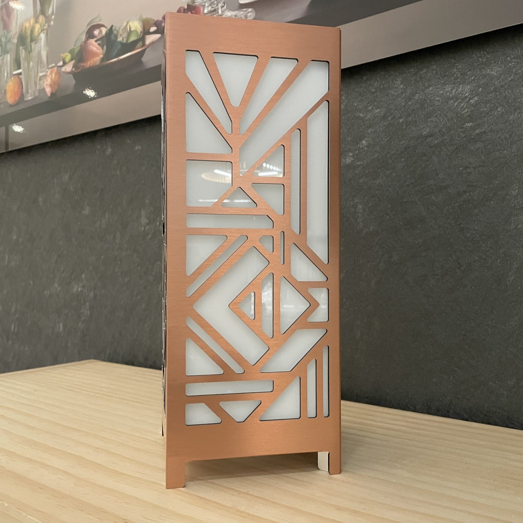 KuvaLight Art Deco Table Lamp- Brushed Copper