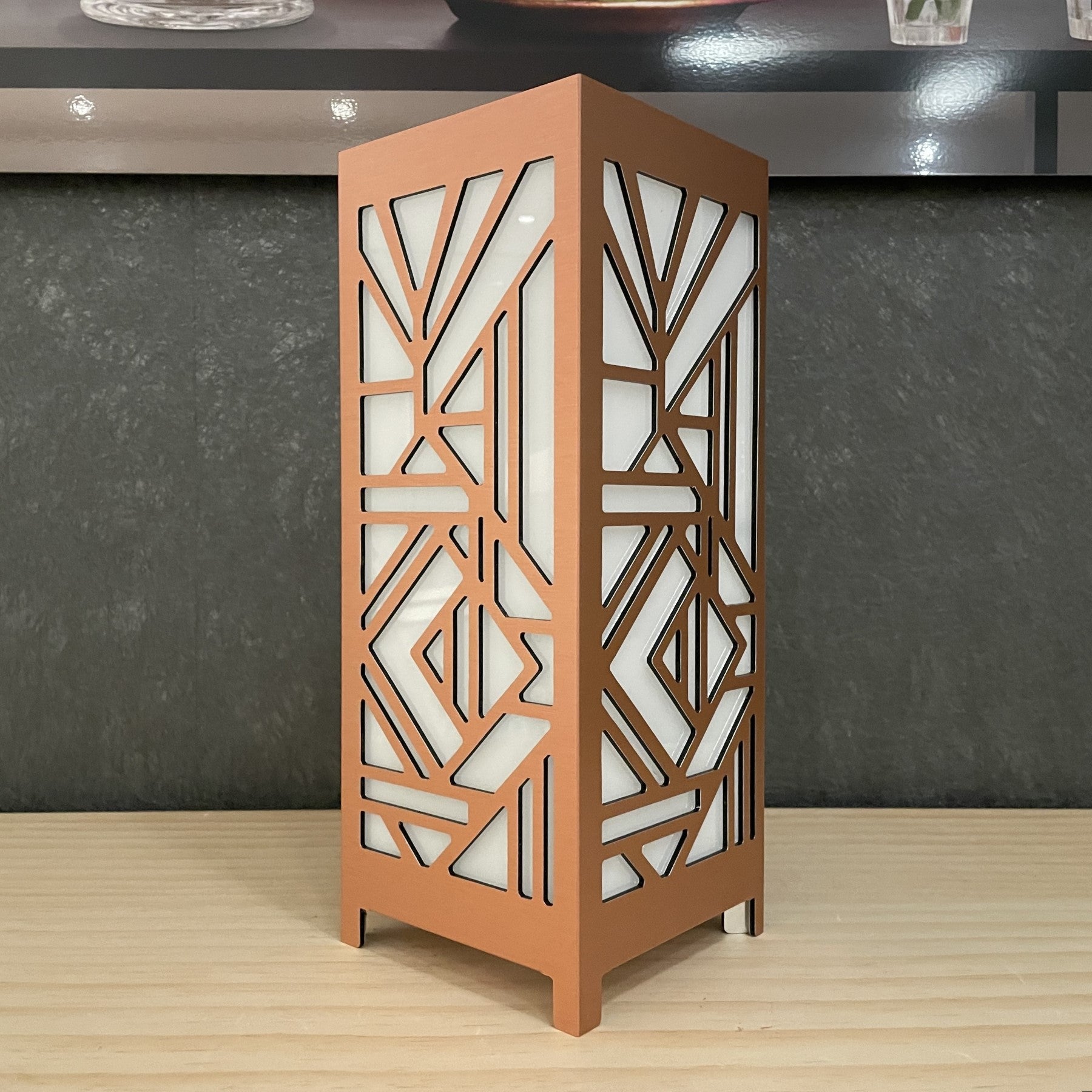 KuvaLight Art Deco Table Lamp- Brushed Copper