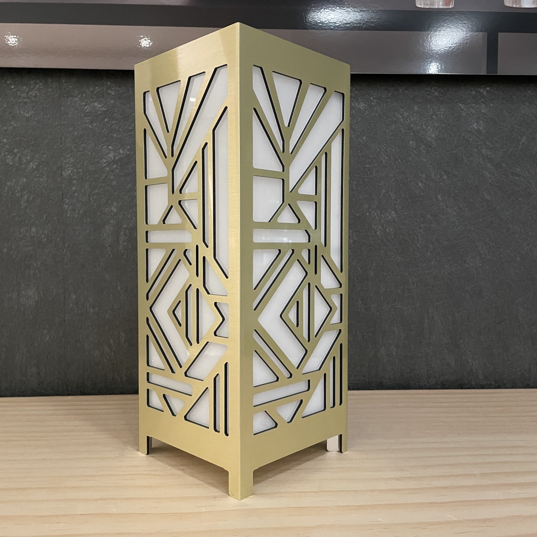 KuvaLight Art Deco Table Lamp- Brushed Gold