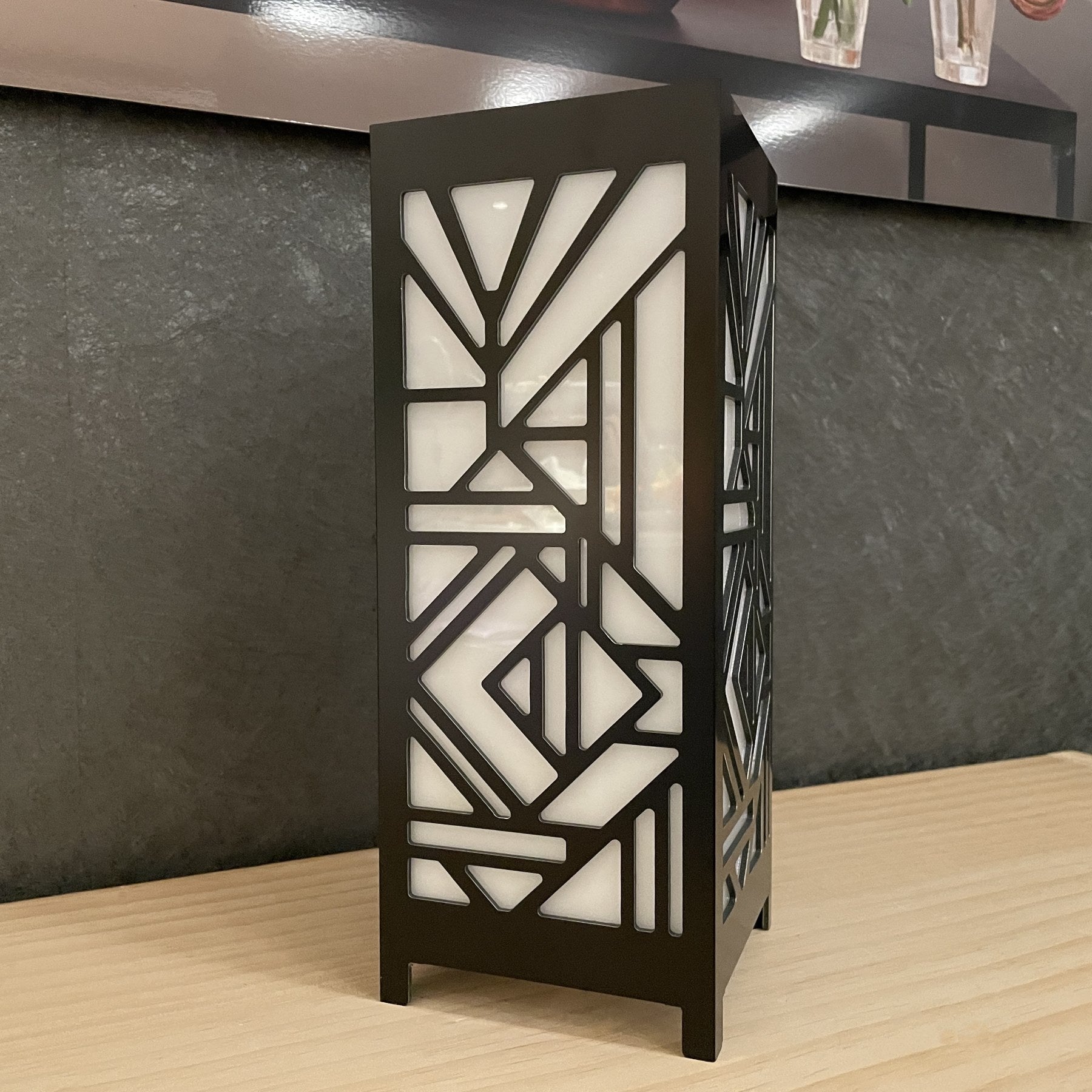 KuvaLight Art Deco Tischleuchte - Mattschwarz