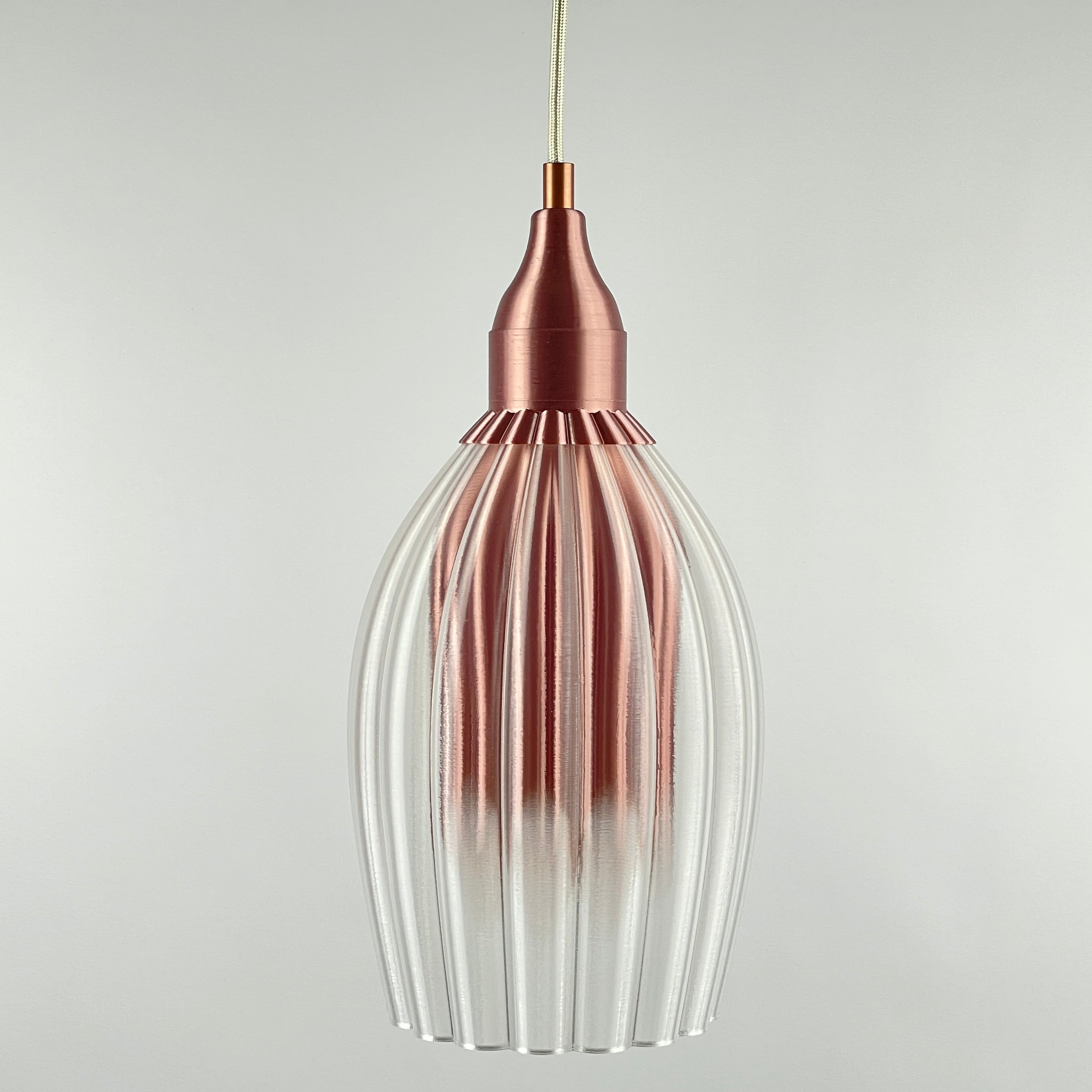 KuvaLight Art Deco Tulp - Clear Transparent Pendant Light