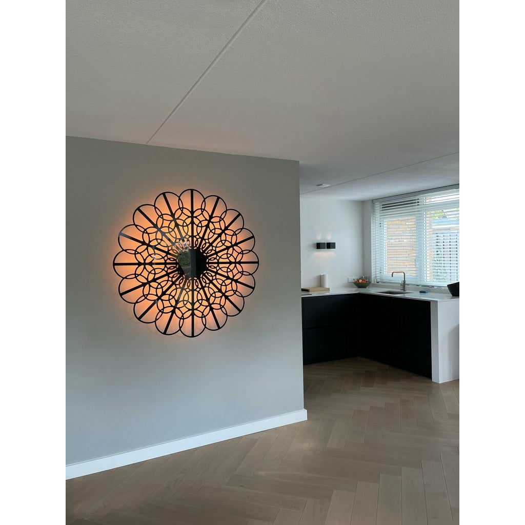 KuvaLight Wandlamp Braga 115 cm - Mat Zwart