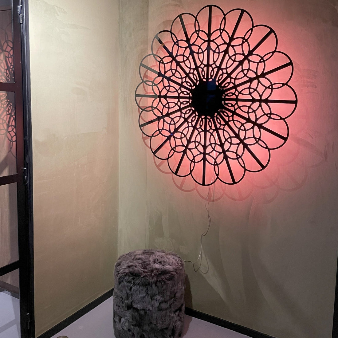 KuvaLight Wandleuchte Braga 115 cm - Klavierschwarz