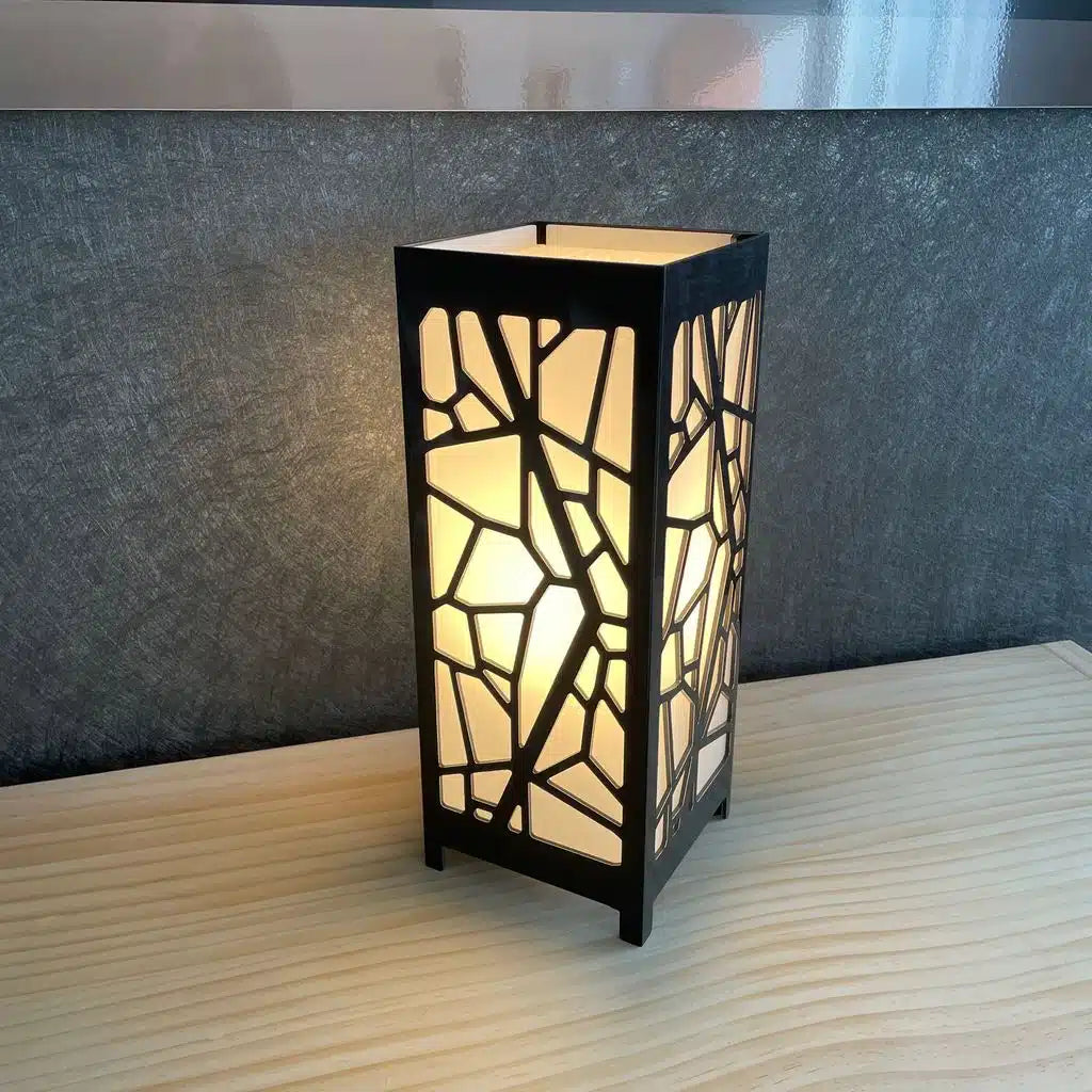 Table Lamp Mosaic - Matt Black