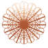 3D model of KuvaLight Braga wall lamp in Brushed Copper, 80 cm diameter. Viewable in Augmented Reality.