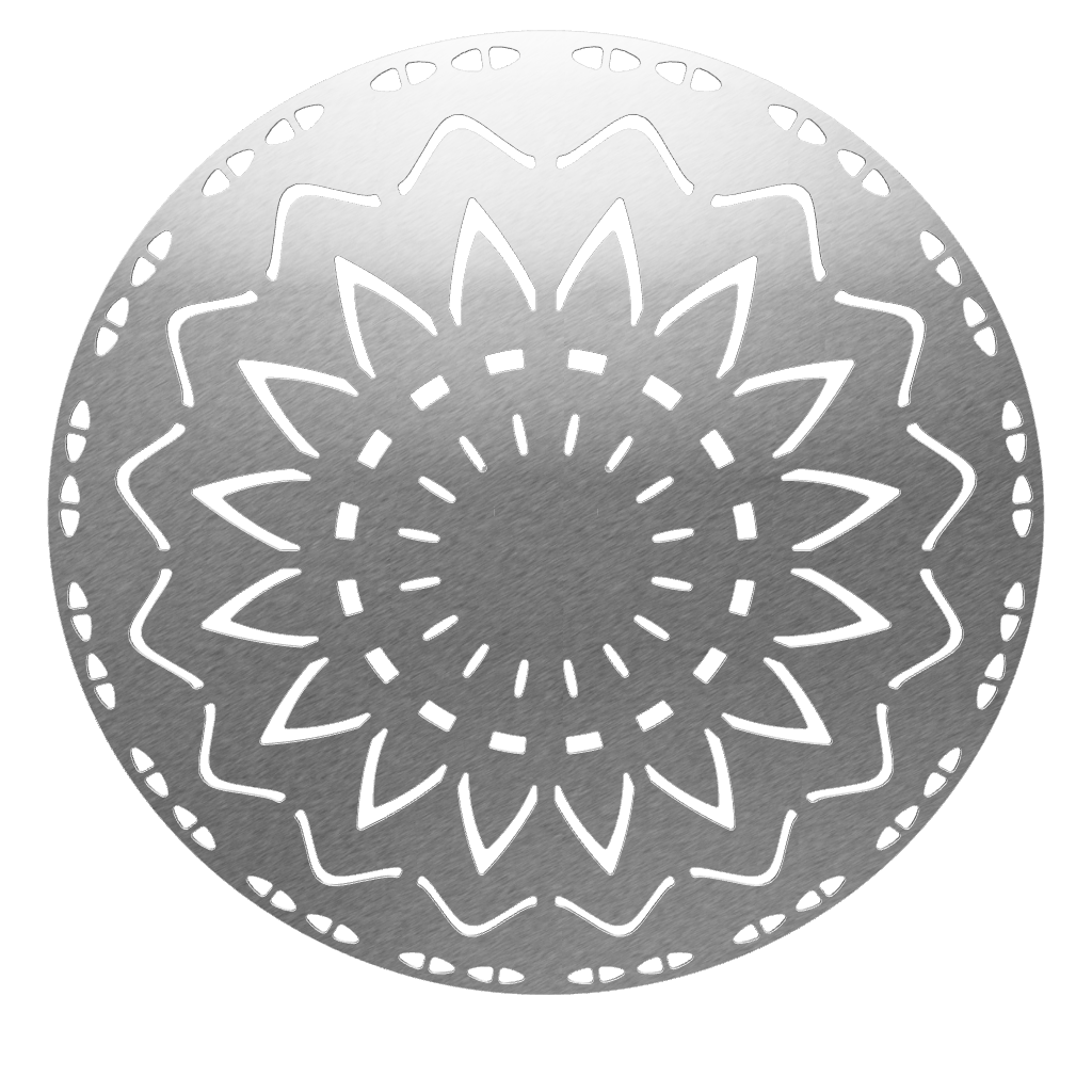 3D model of the KuvaLight New Beginning wall lamp in brushed aluminum, 115 cm. View in your space with Augmented Reality.