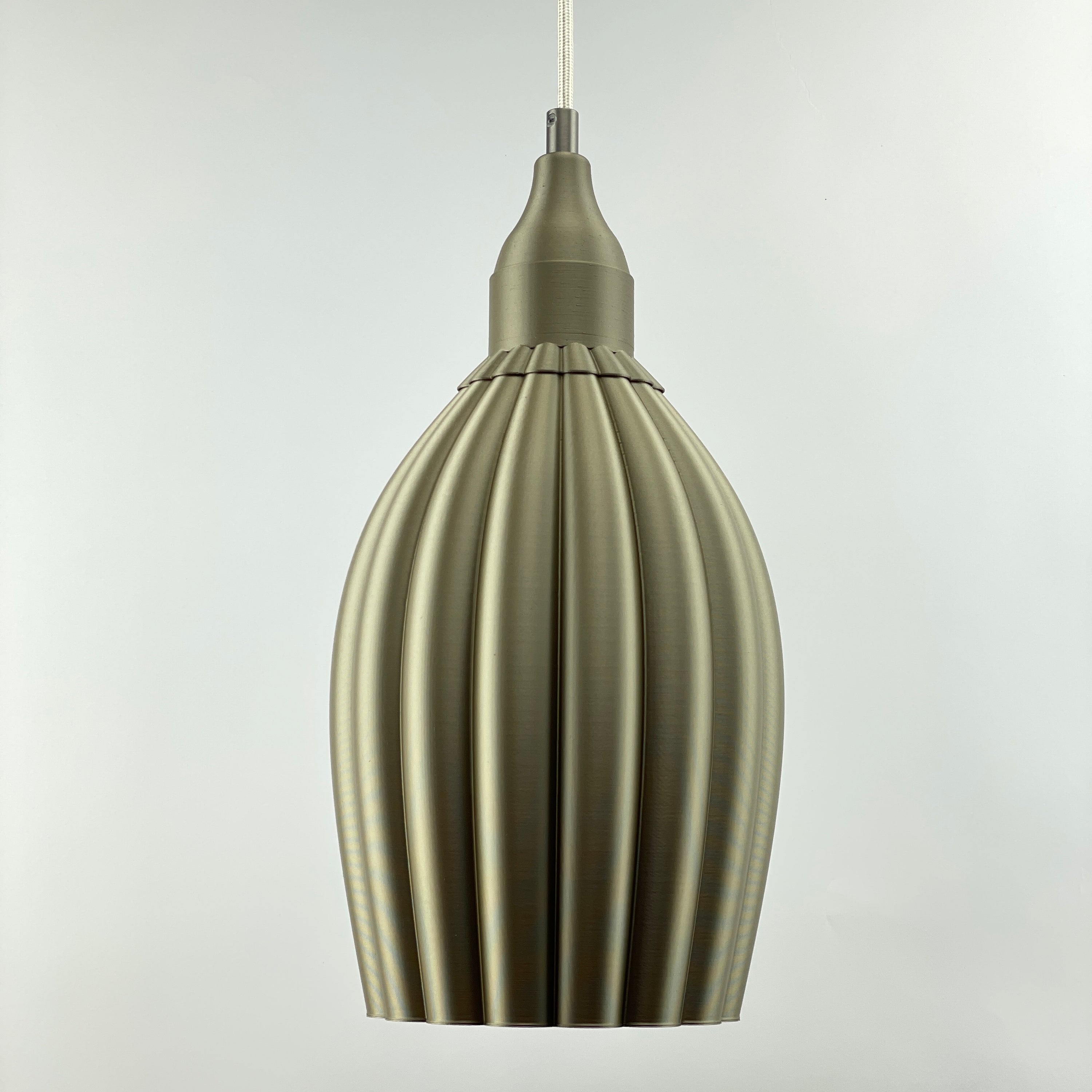 Art Deco Tulp pendant – gold metallic solid 