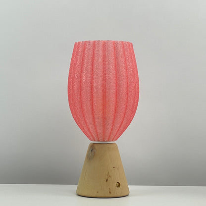KuvaLight_Rechargeable_Tulp_Light_Pink-_Frosted_Natural_Wood_Base_OFF 
