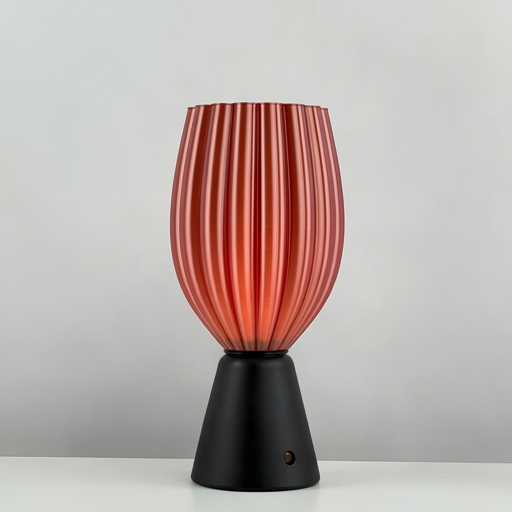 KuvaLight_Rechargeable_Tulp_Light_Rosegold-_Solid_Black_Base_OFF 
