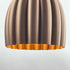 Art Deco XXL_Tulp pendant – copper metallic solid 