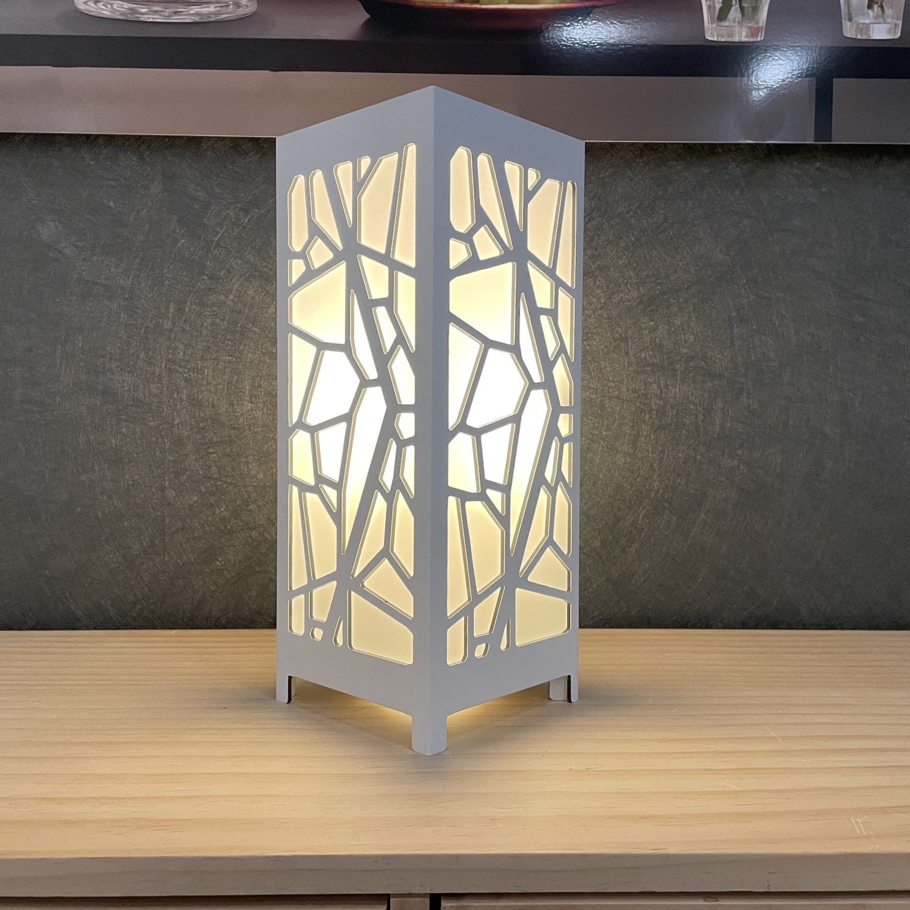 Table Lamp Mosaic - White