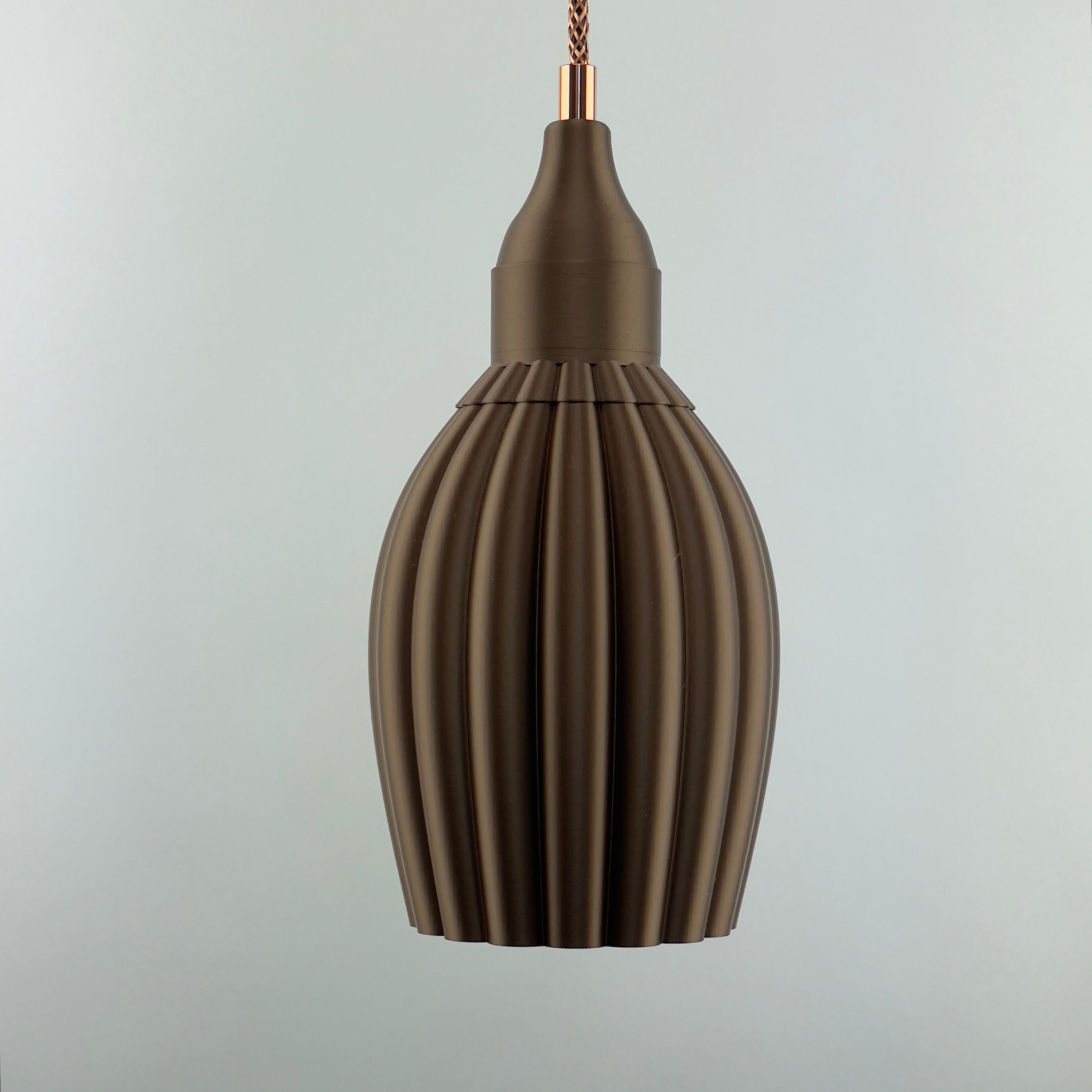 KuvaLight Art Deco Tulp Pendant Light Copper-Brown Combination-Metallic