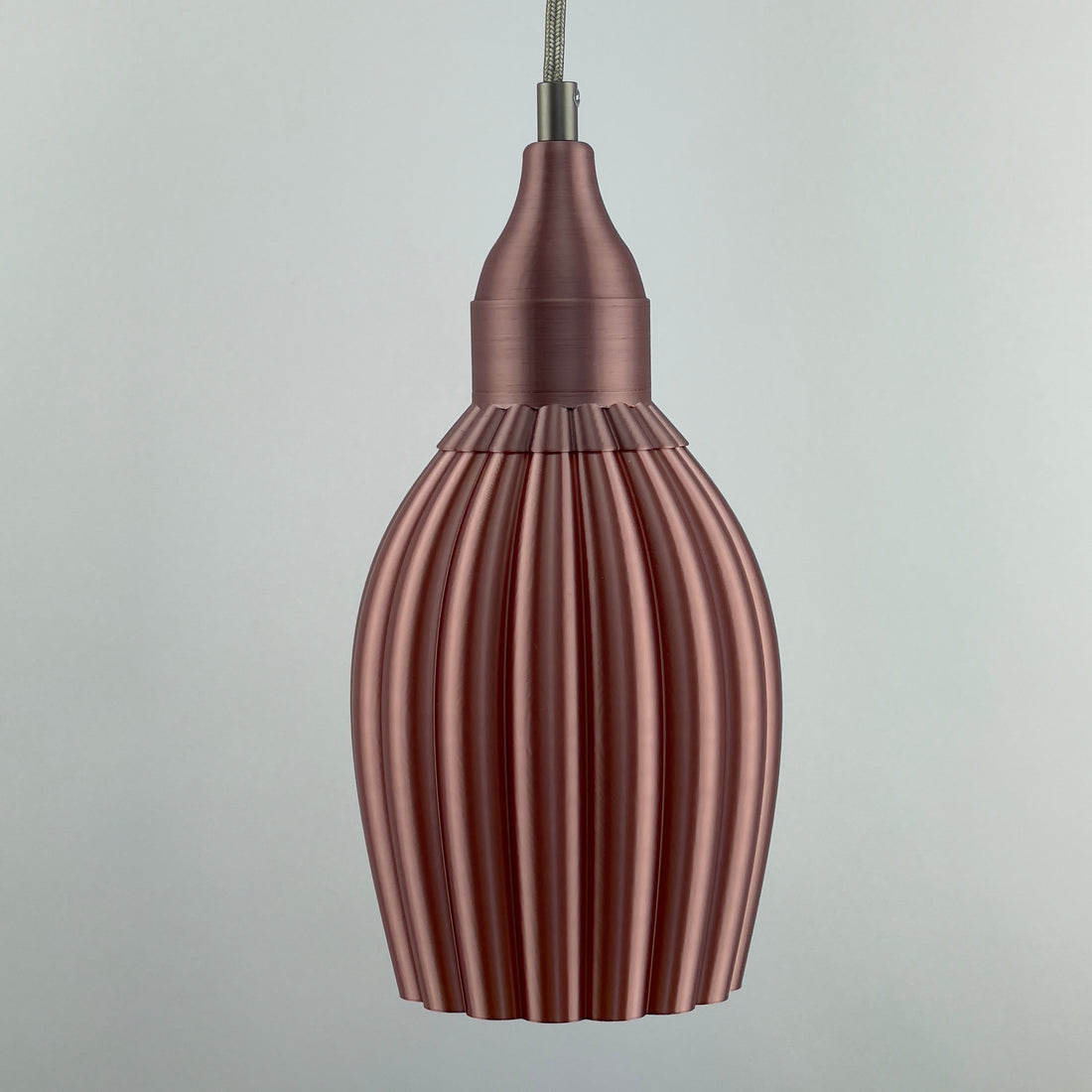 KuvaLight Art Deco tulp hanglamp Rosé-Goud-Metallic combinatie