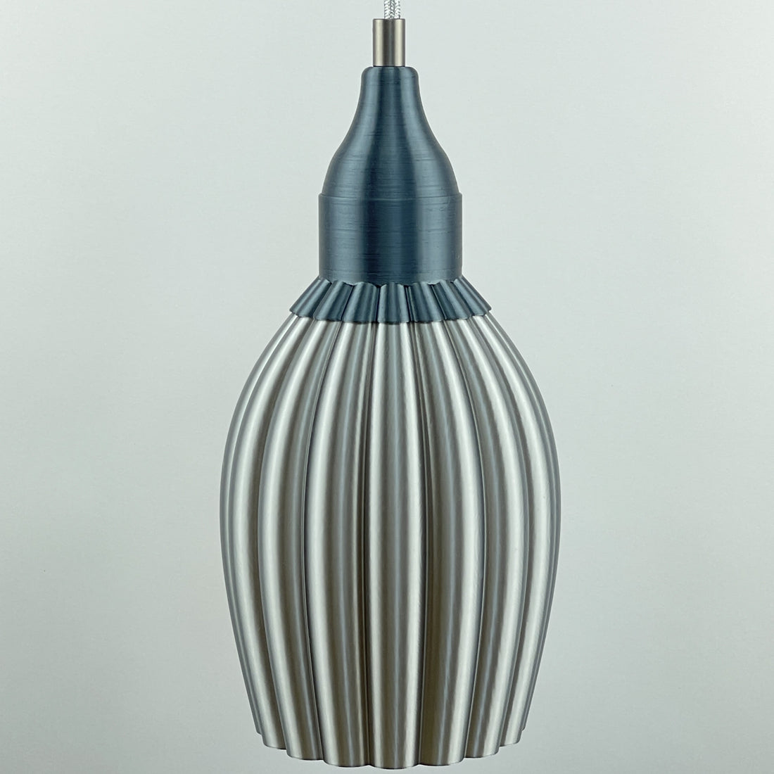 KuvaLight Art Deco Tulp Hanglamp Zilver-Metallic Combinatie