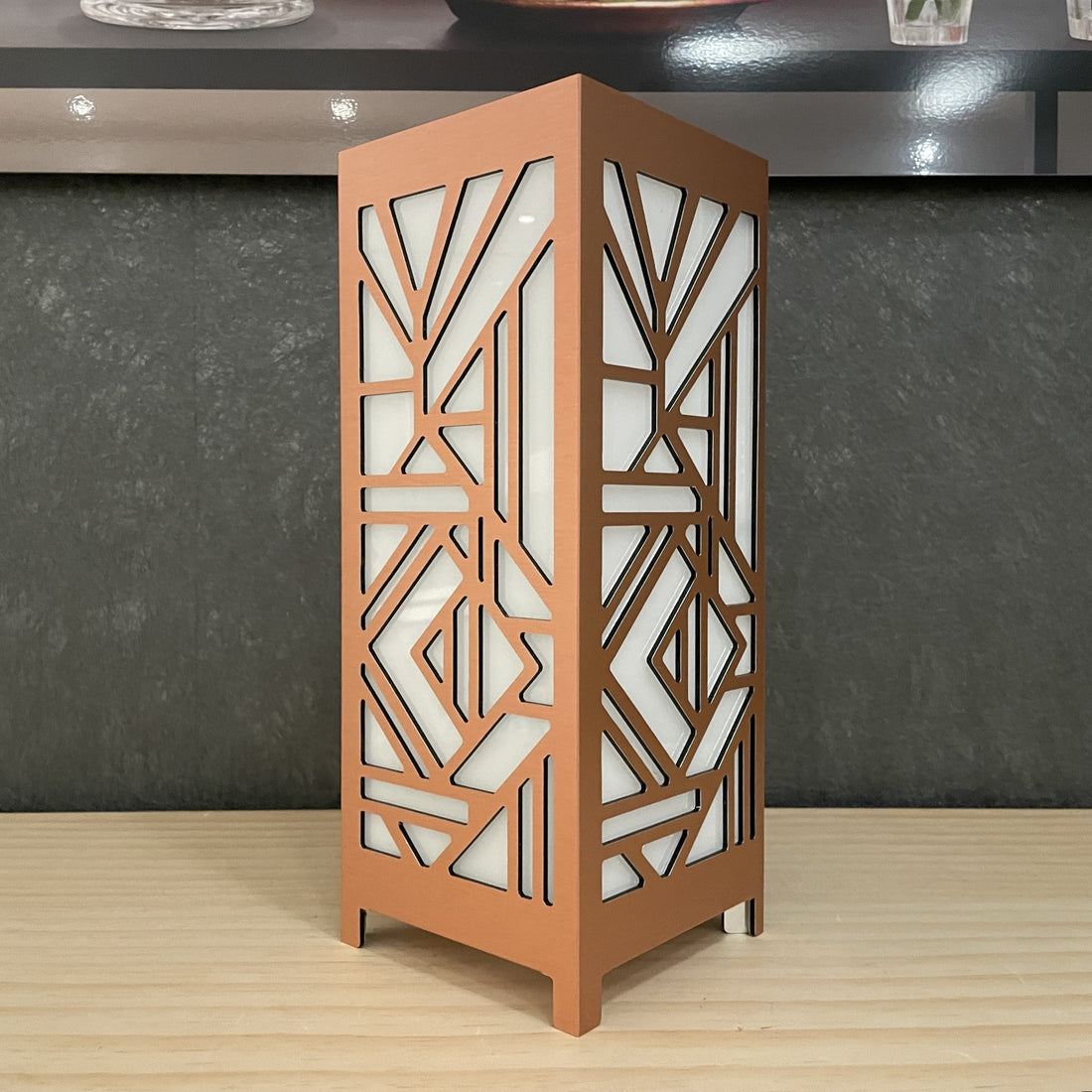 KuvaLight Art Deco Table Lamp- Brushed Copper