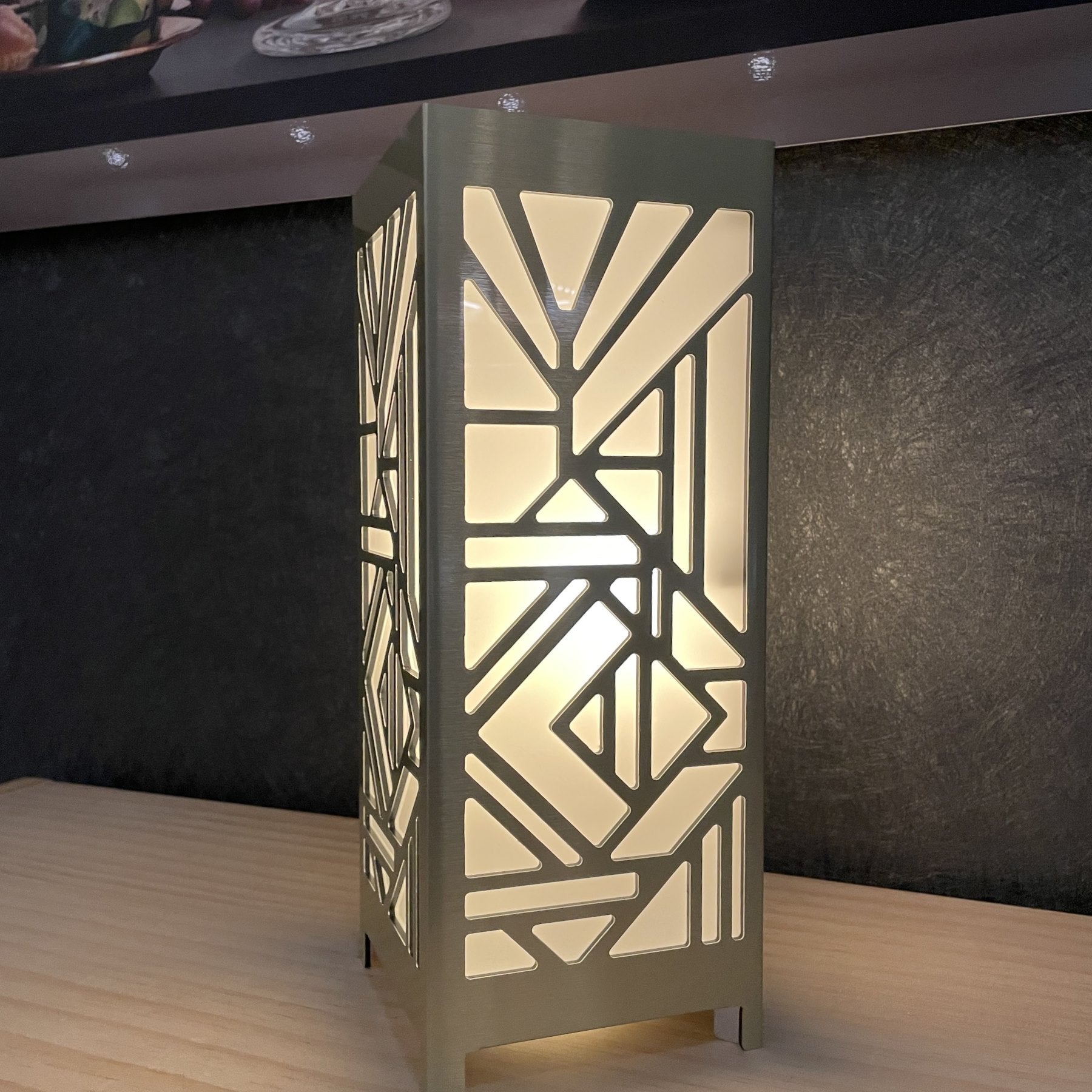 Tafellamp Art Deco - Geborsteld Goud
