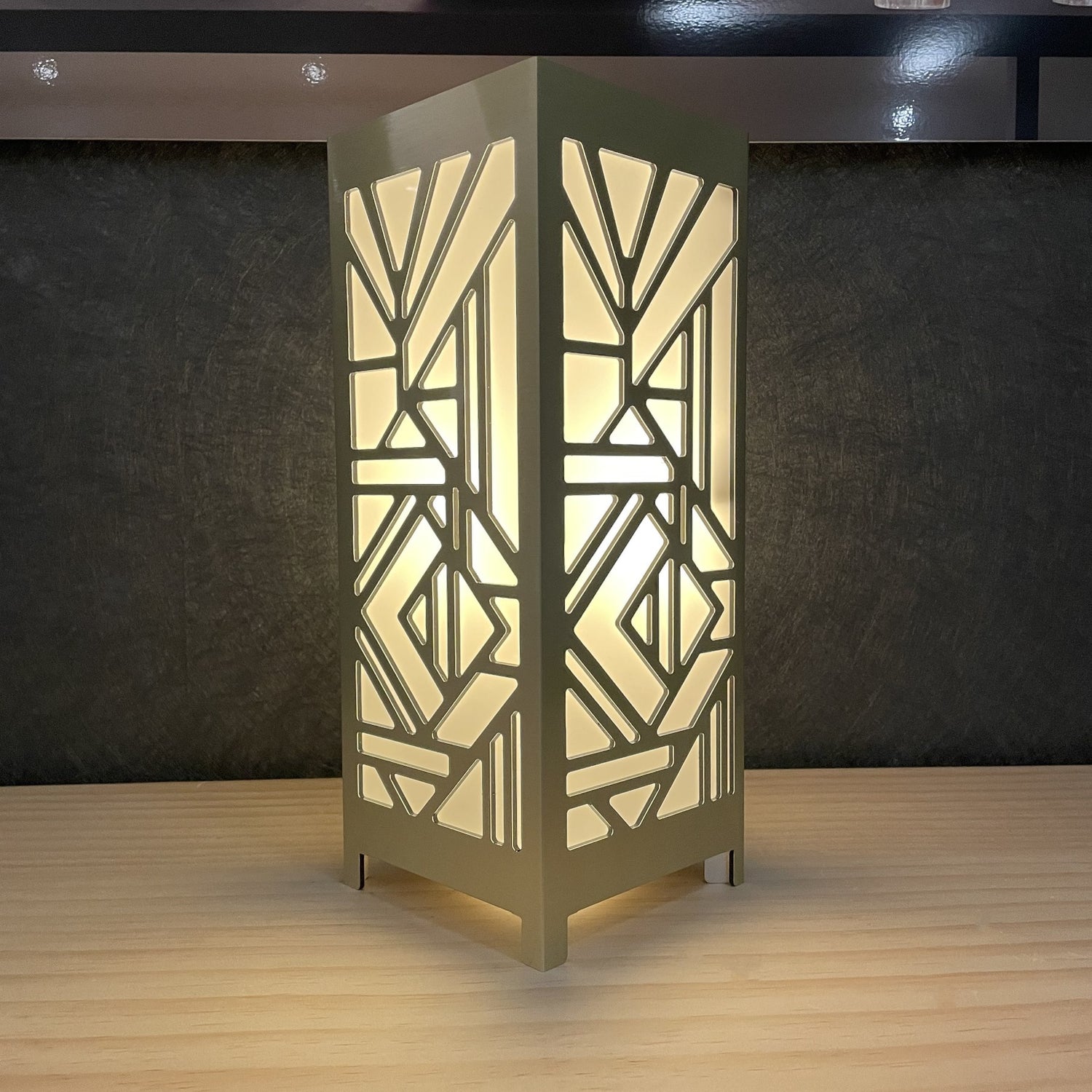 Tafellamp Art Deco - Geborsteld Goud