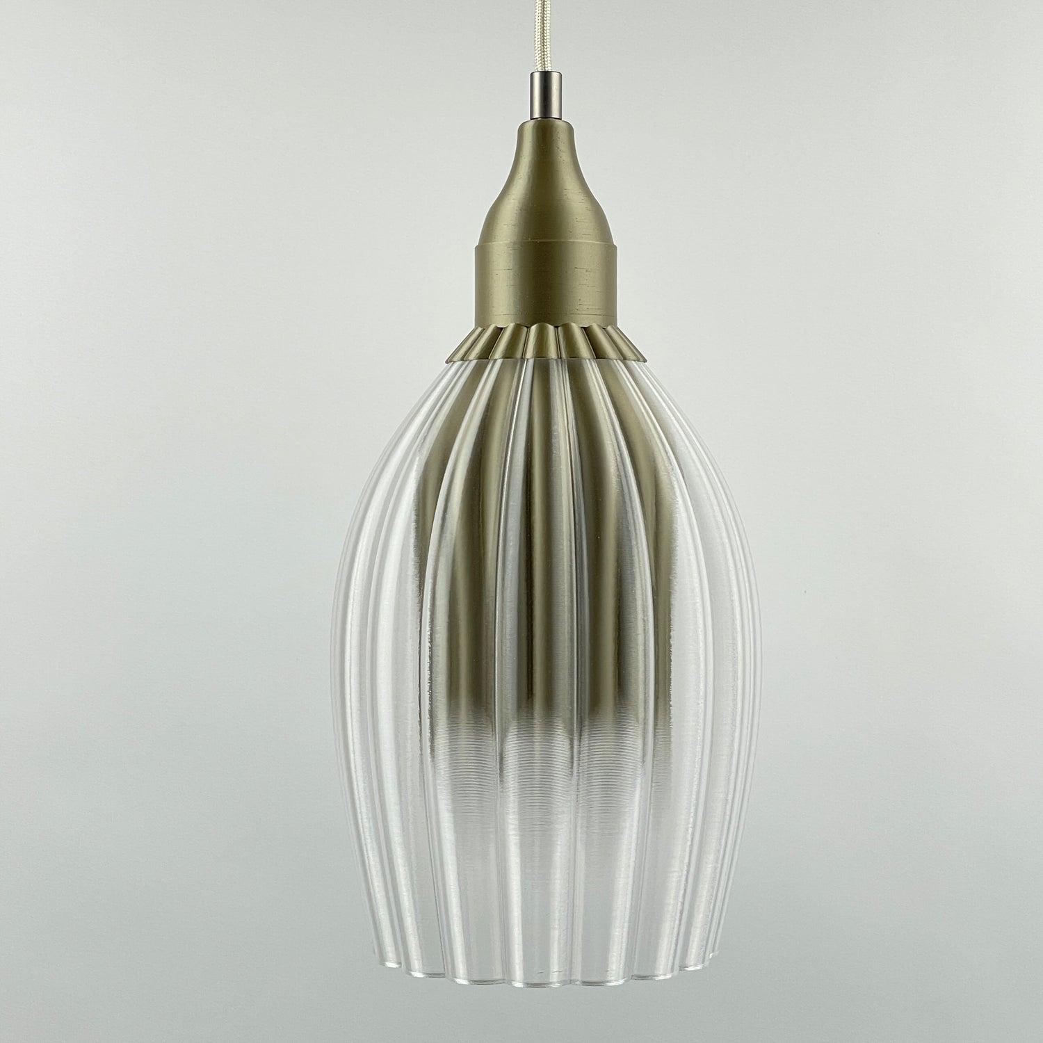 KuvaLight Art Deco Tulp - Clear Transparent Pendant Light