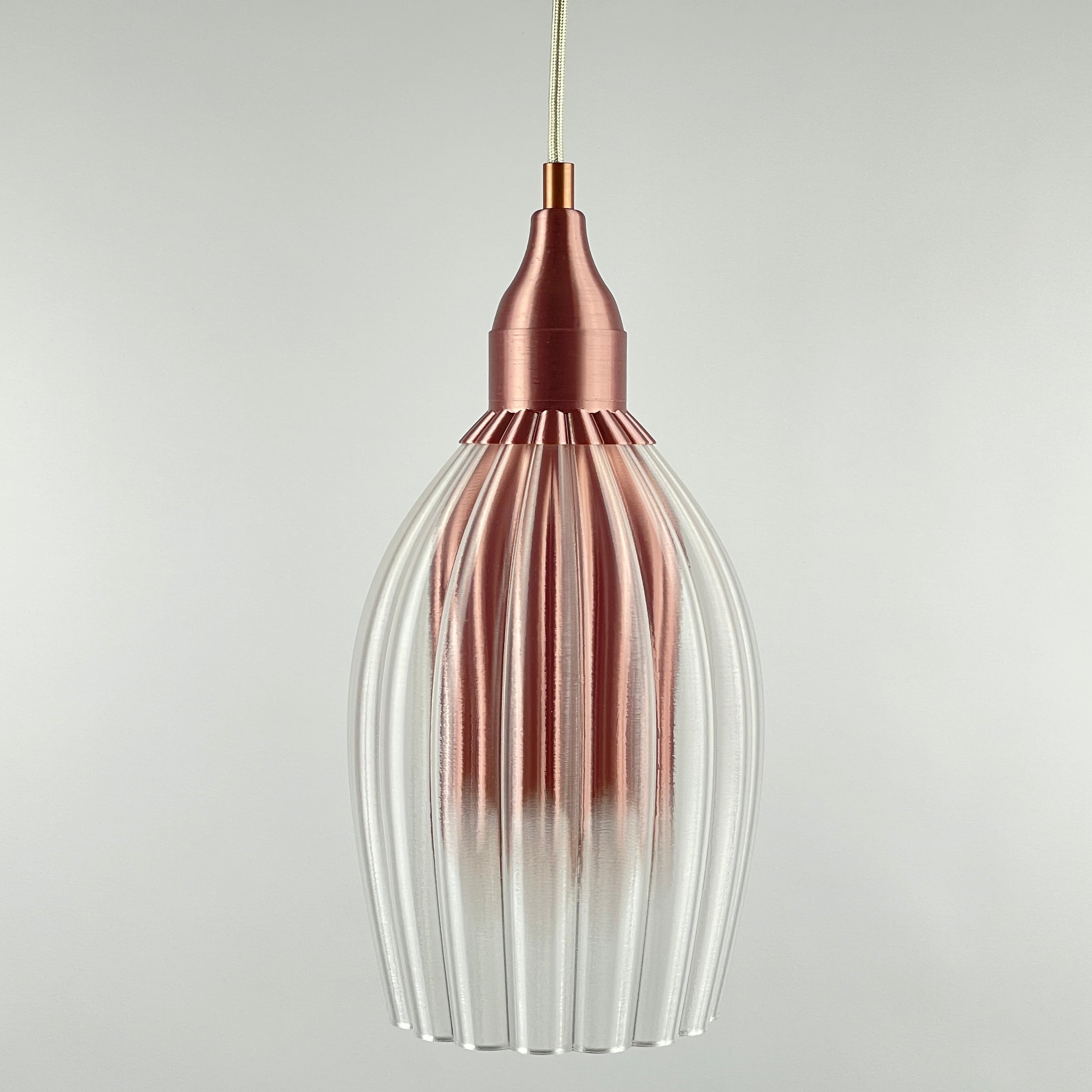 KuvaLight Art Deco Tulp - Clear Transparent Pendant Light