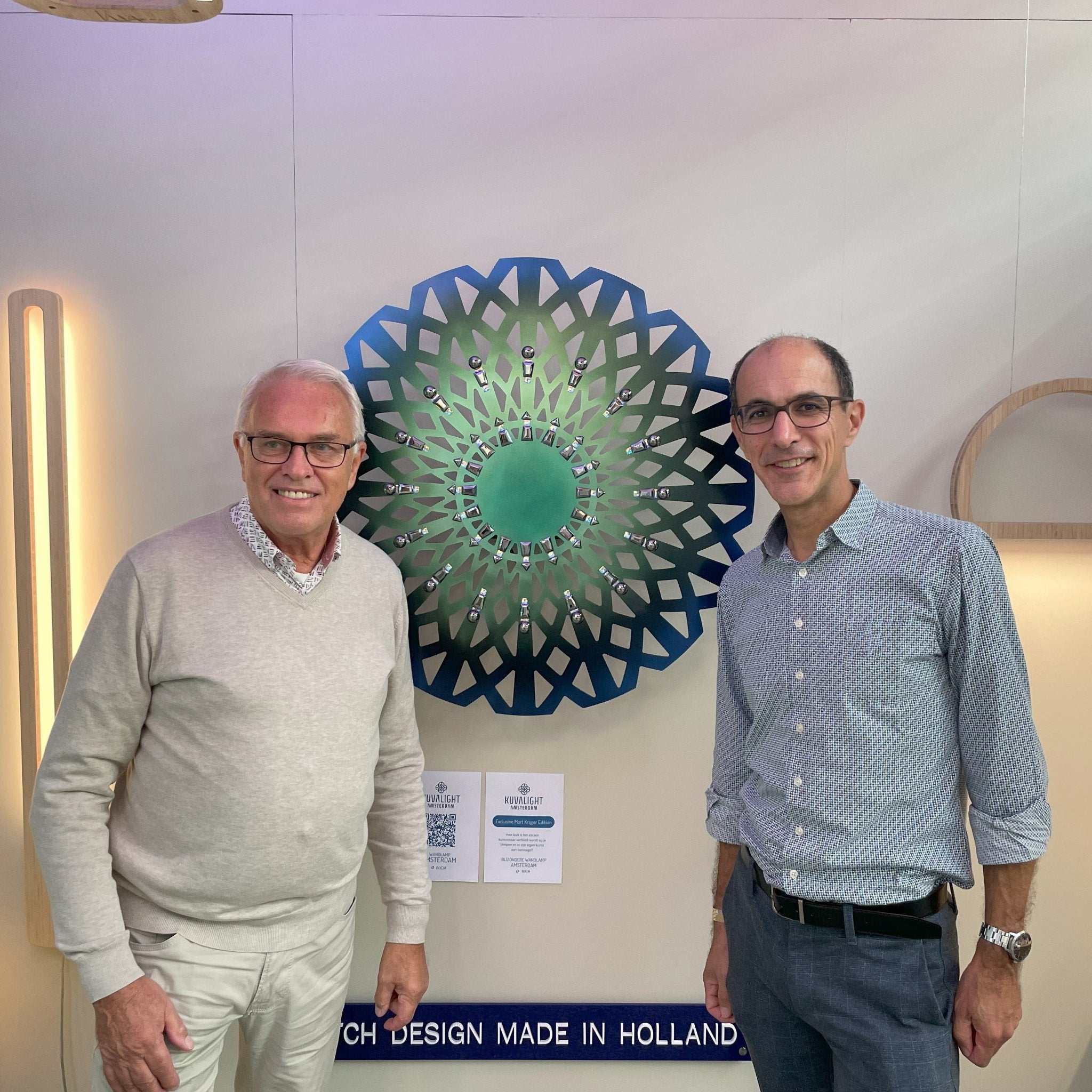 Mart Krijger Exclusieve Editie van de KuvaLight Amsterdam Wandlamp - 80 cm