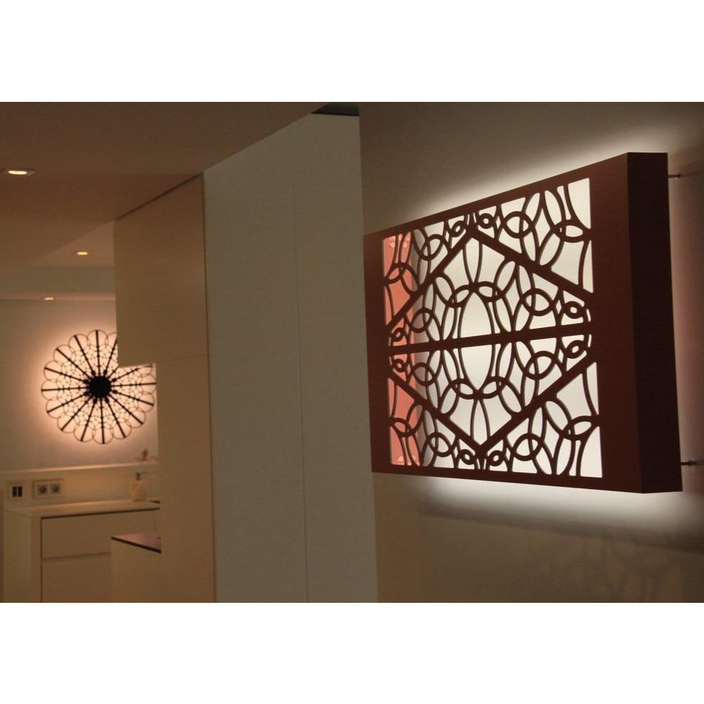 KuvaLight Wandlamp Minho 53 x 180 cm - Geborsteld Aluminium