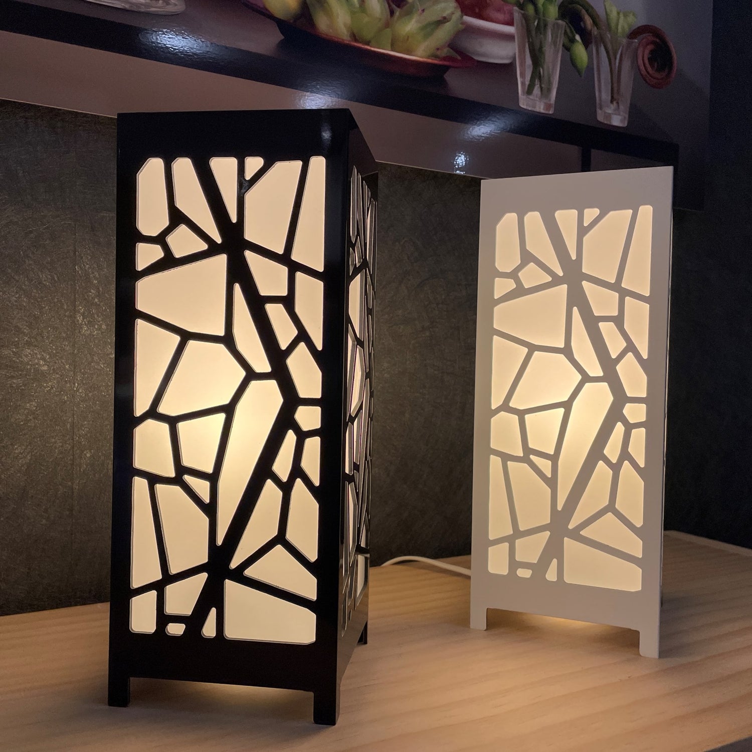 Table Lamp Mosaic - White