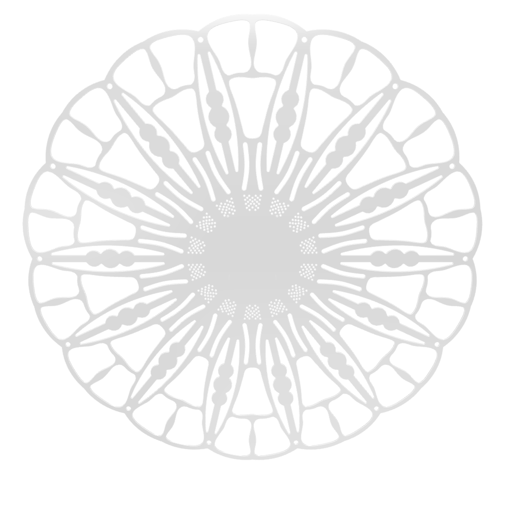 3D model of KuvaLight Anemone wall lamp in white finish, ⌀ 115 cm, viewable in AR to visualize in your own space.