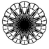 3D model of KuvaLight Anemone wall lamp in piano glossy black finish, ⌀ 115 cm, viewable in AR to visualize in your own space.