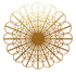3D model of KuvaLight Braga wall lamp in Brushed Gold, 115 cm diameter. Viewable in Augmented Reality.