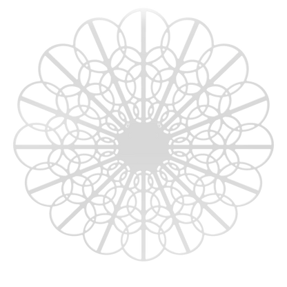 3D model of KuvaLight Braga wall lamp in White, 115 cm diameter. Viewable in Augmented Reality.