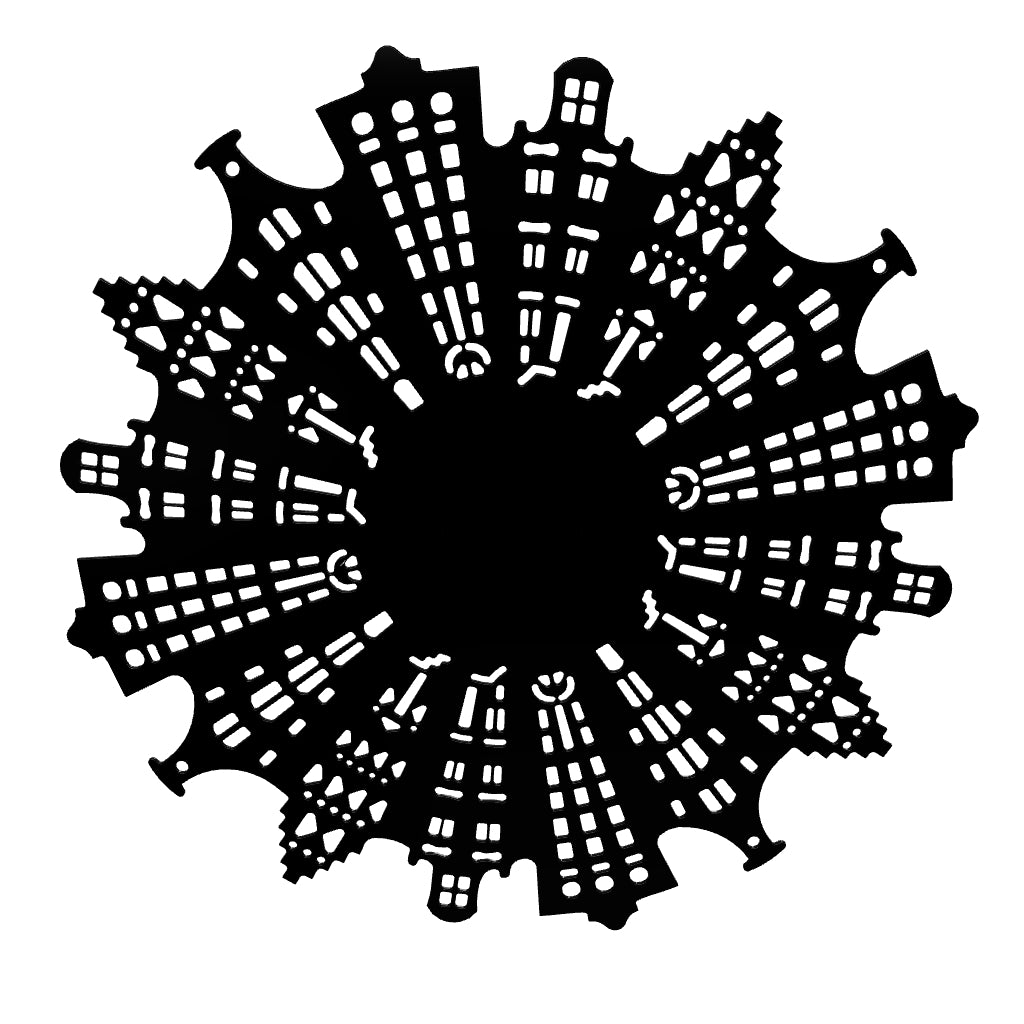 KuvaLight Along the Canals Wall Light - Piano Black