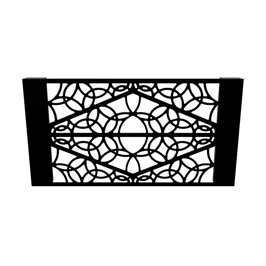 KuvaLight Wandlamp Minho 53 x 101 cm - Mat Zwart