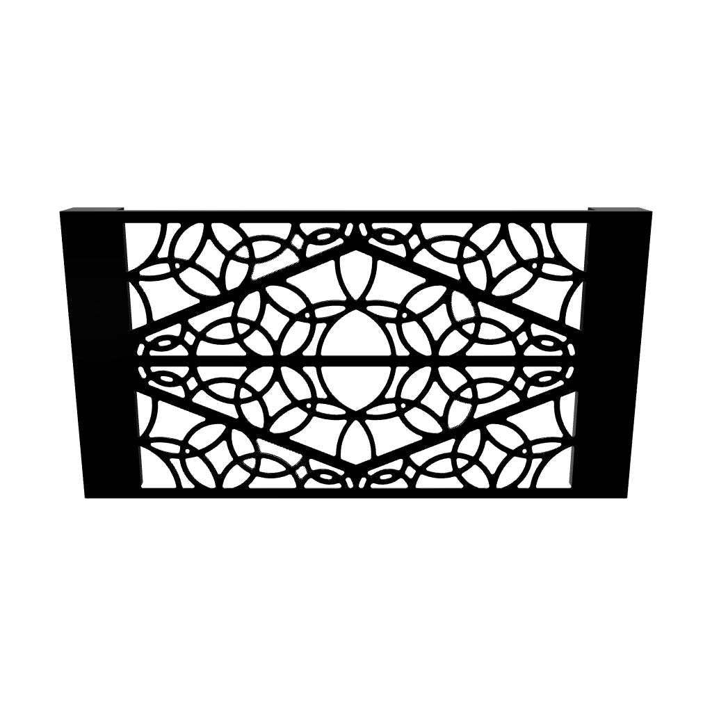 KuvaLight Wandleuchte Minho 53 x 101 cm - Klavierschwarz