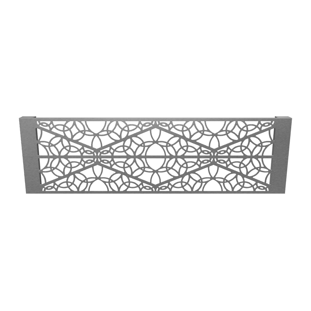 KuvaLight Wandlamp Minho 53 x 180 cm - Geborsteld Aluminium