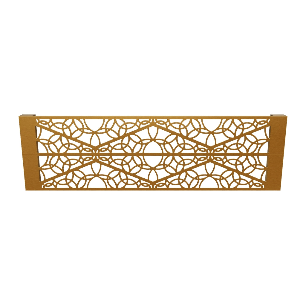 KuvaLight Wandlamp Minho 53 x 180 cm - Geborsteld Goud