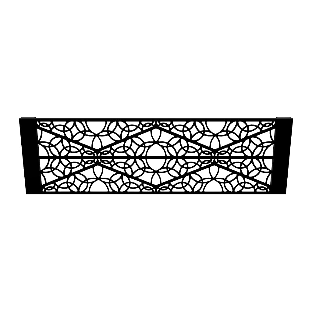 KuvaLight Wandleuchte Minho 53 x 180 cm - Mattschwarz