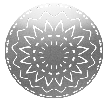 3D model of the KuvaLight New Beginning wall lamp in brushed aluminum, 115 cm. View in your space with Augmented Reality.